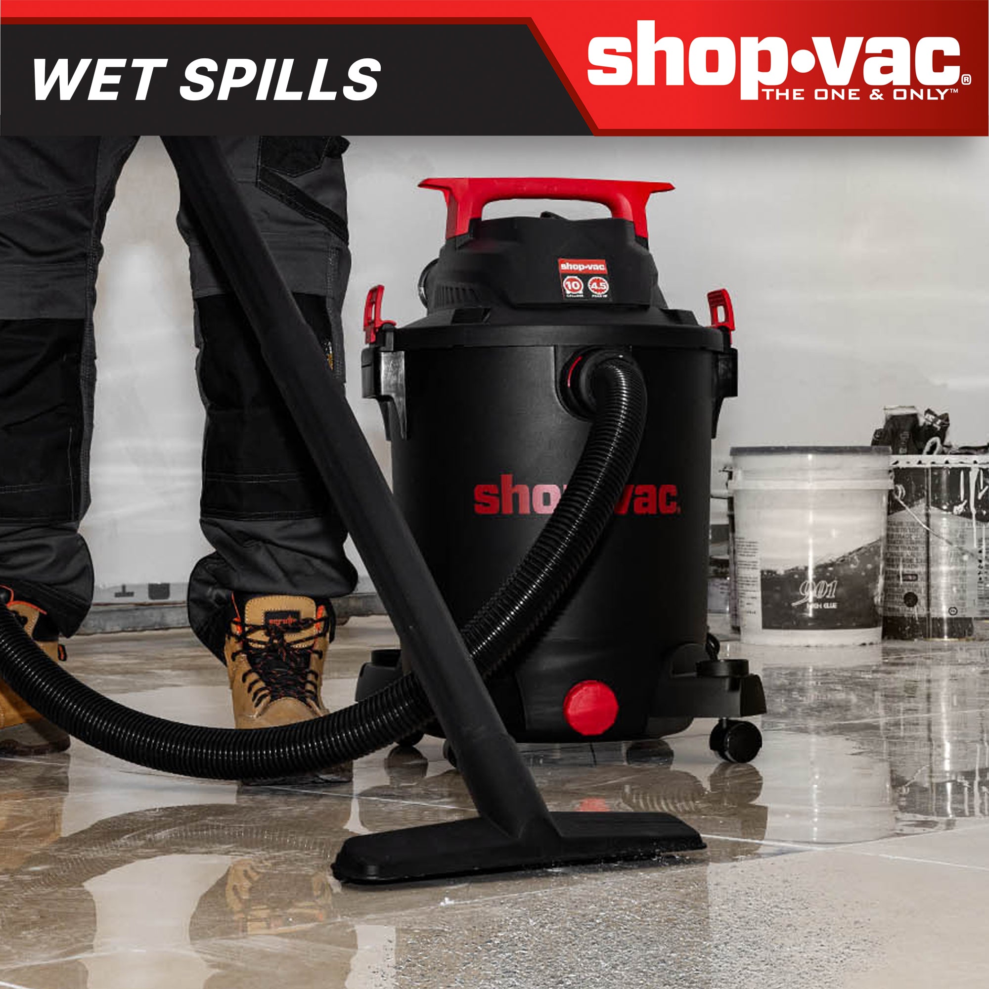 Shop-Vac® 10 Gallon 4.5 Peak HP Wet/Dry Vacuum - Image 9