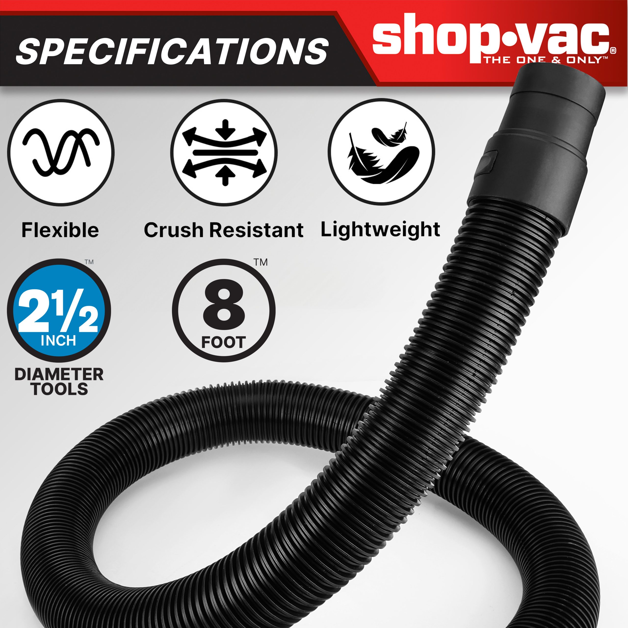 Shop-Vac® 8-foot X 2-1/2-inch diameter Hose - Image 2